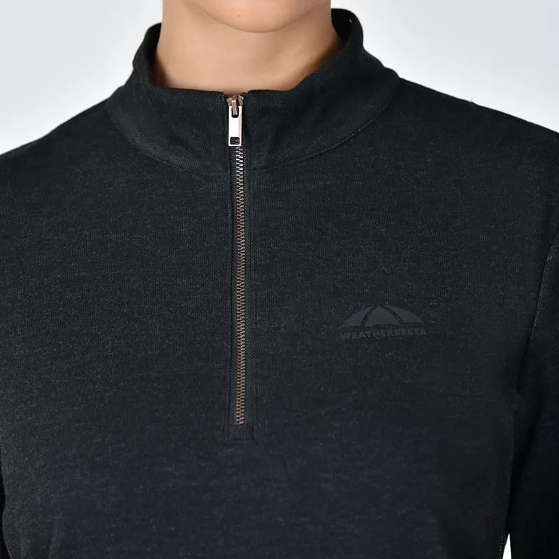 Weatherbeeta London Womens Long Sleeve Top - Black Marble-5