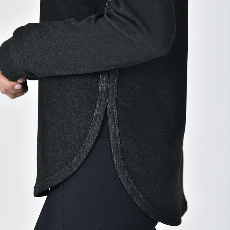 Weatherbeeta London Womens Long Sleeve Top - Black Marble-4