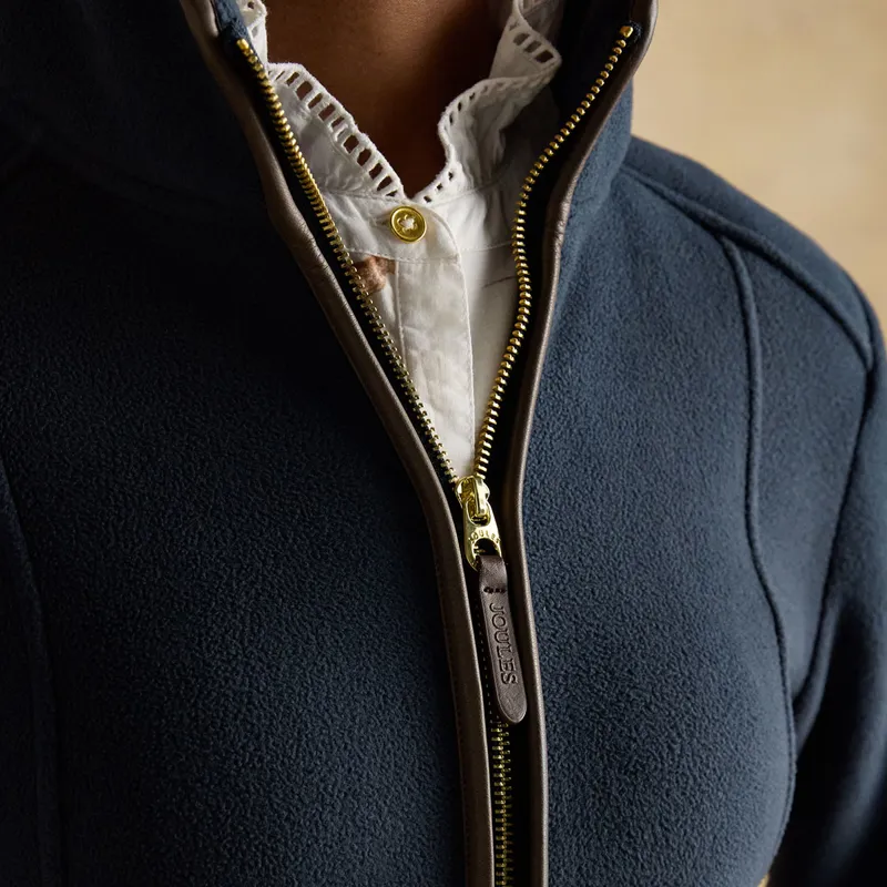 Joules Heritage Womens Full Zip Long Sleeve Fleece - Navy-4