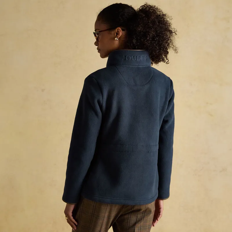Joules Heritage Womens Full Zip Long Sleeve Fleece - Navy-3