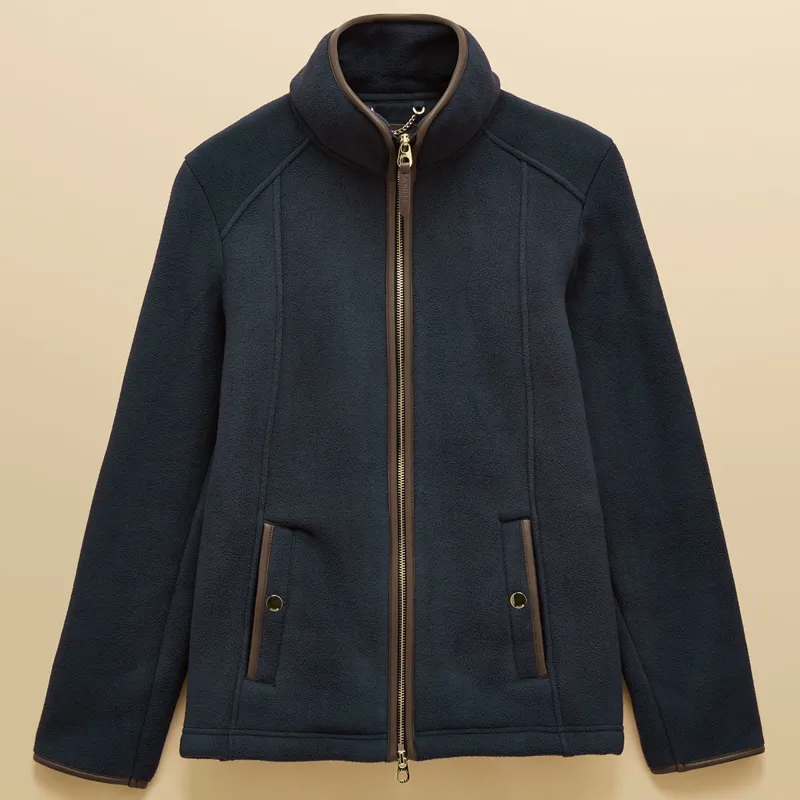 Joules Heritage Womens Full Zip Long Sleeve Fleece - Navy-1