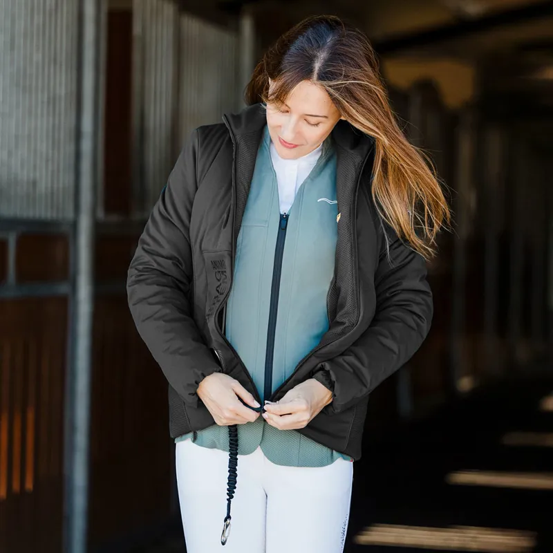 Animo LU-SHELL Air Vest Compatible Padded Ladies Jacket - Nero-5