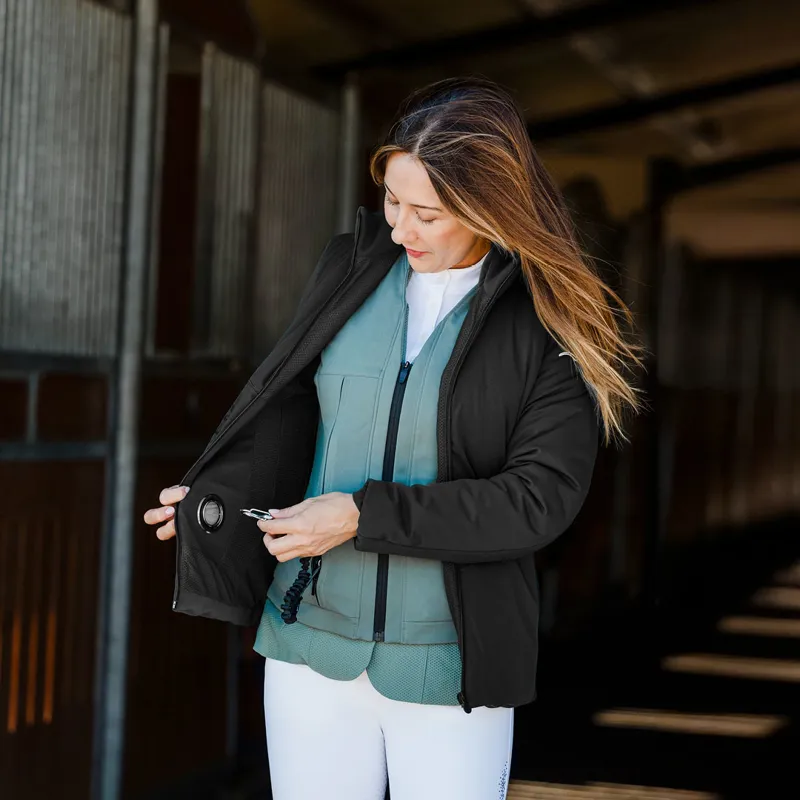 Animo LU-SHELL Air Vest Compatible Padded Ladies Jacket - Nero-1