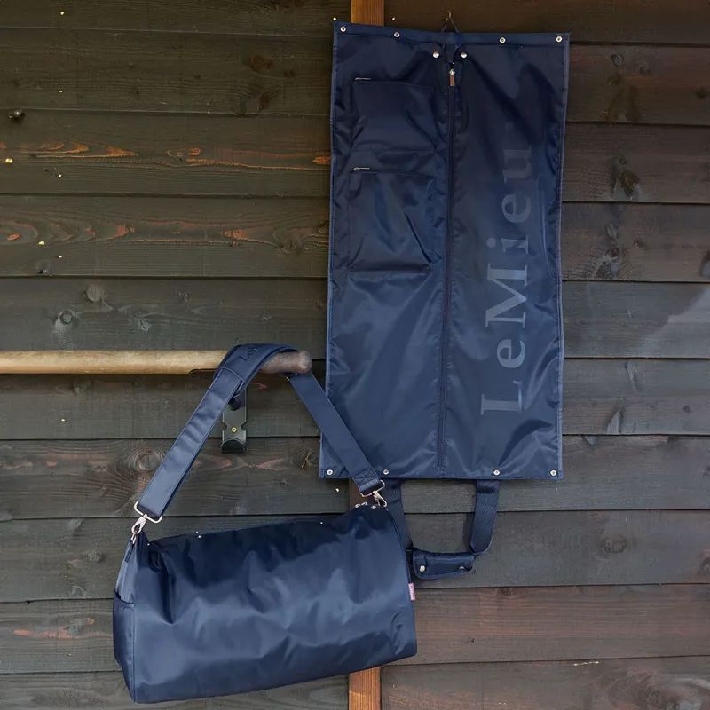 LeMieux Luxe Show Jacket Duffle Bag - Navy-8