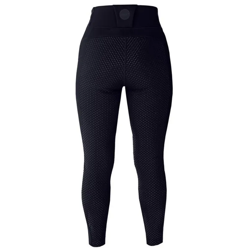 Equetech Luxe Winter Full Grip Womens Pull-On Breeches - Navy-1