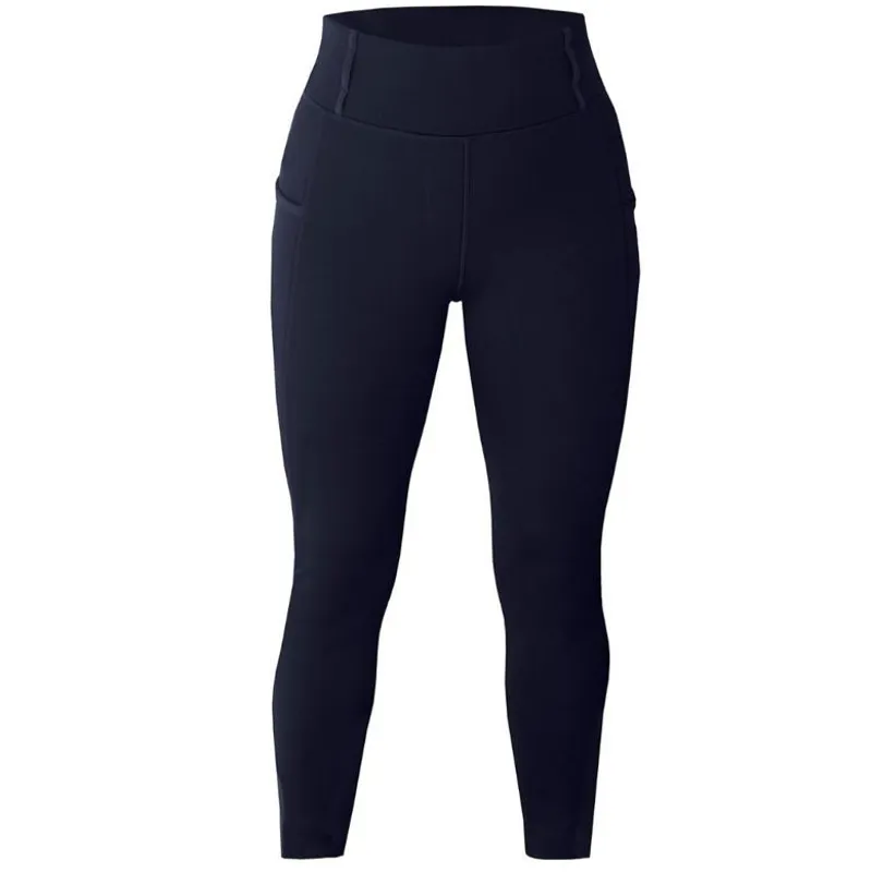 Equetech Luxe Winter Full Grip Womens Pull-On Breeches - Navy