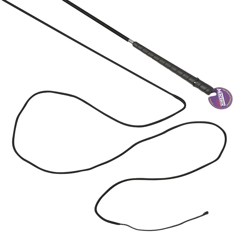 Mactack Plain 66in Lunge Whip - Black