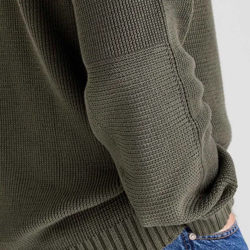 Ridgeline Journeyman Mens Knit Jumper - Moss-4