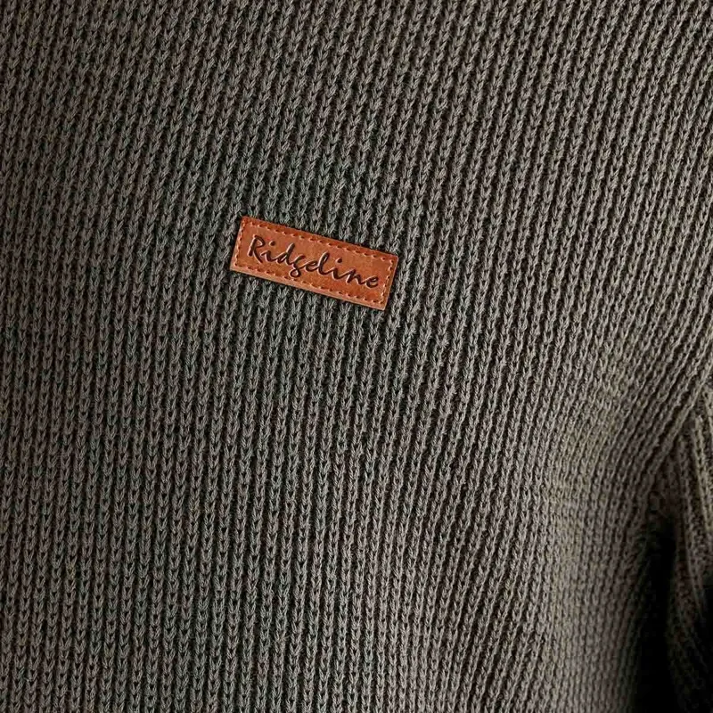 Ridgeline Journeyman Mens Knit Jumper - Moss-5