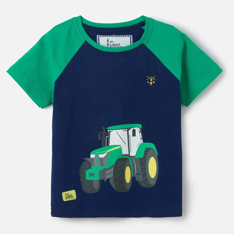 Lighthouse Mason Junior Short Sleeve Tee - Green Tractor