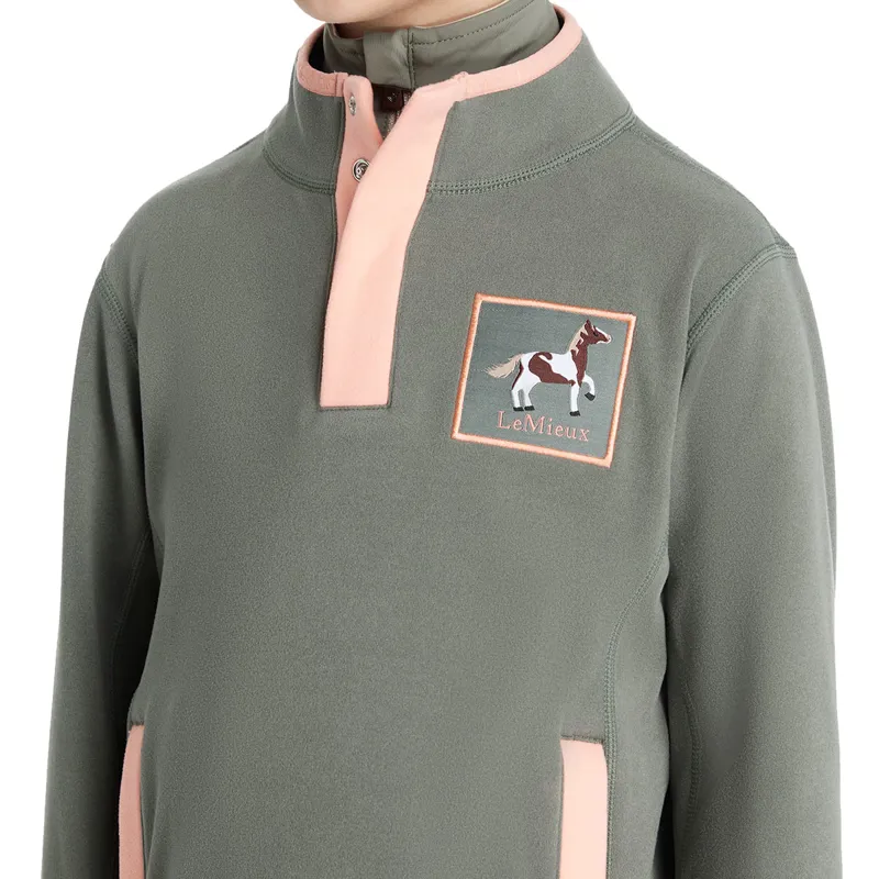 LeMieux Mini Mae Popper Fleece - Rosemary-3