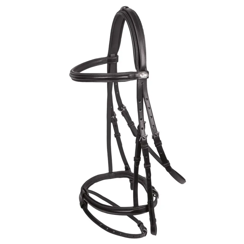Schockemohle Mannheim Removable Flash Bridle - Black/Silver