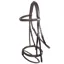 Schockemohle Mannheim Removable Flash Bridle - Brown/Silver