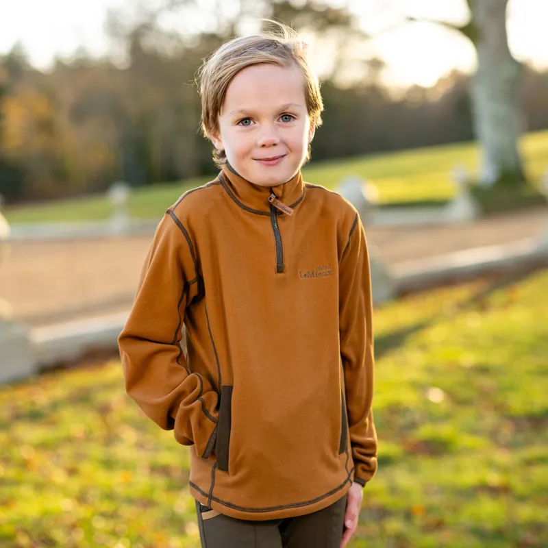 LeMieux Mini Mari Micro Fleece Jumper - Ginger-2