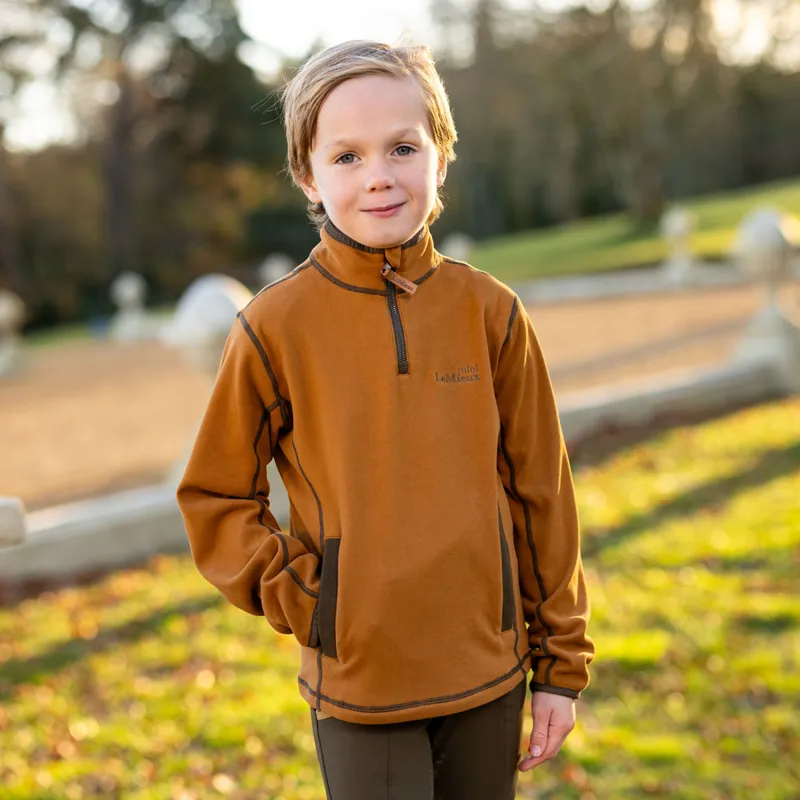 LeMieux Mini Mari Micro Fleece Jumper - Ginger-1
