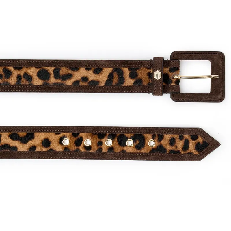 Fairfax and Favor Marseille Belt - Leopard Haircalf-1