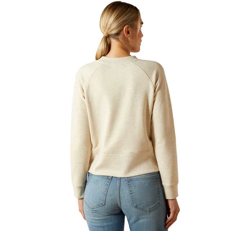 Ariat Martine Womens Sweatshirt - Pelican Heather-2