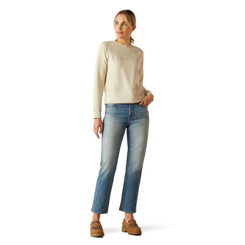 Ariat Martine Womens Sweatshirt - Pelican Heather-1