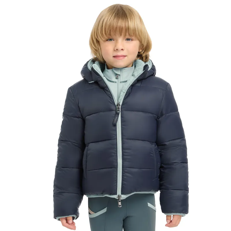 LeMieux Mini Megan Reversible Puffer Jacket - Navy-7