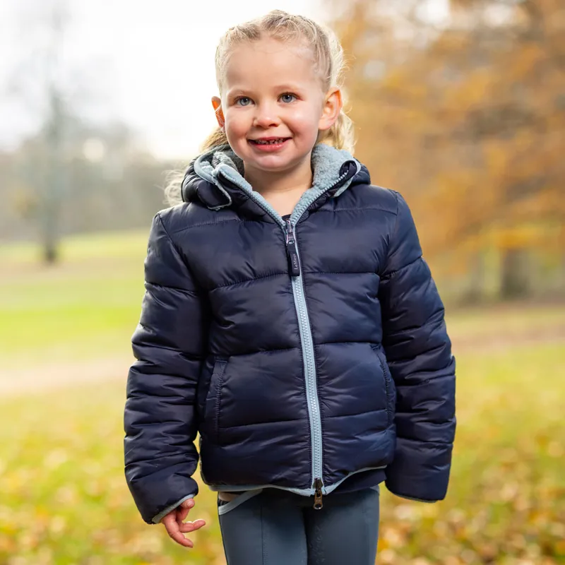 LeMieux Mini Megan Reversible Puffer Jacket - Navy-5