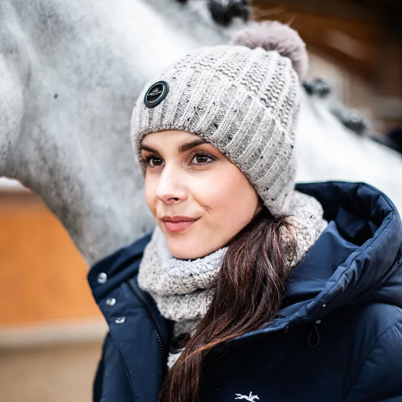 Schockemohle Melange Beanie Hat - Cardamom-3