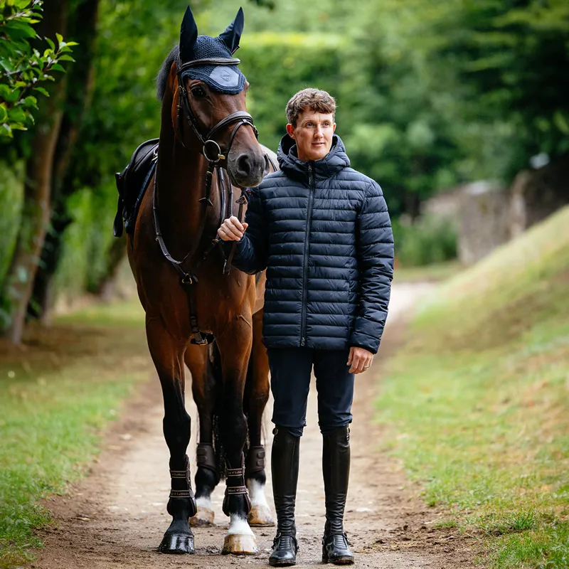LeMieux Mens Hooded Puffer Jacket - Navy-10