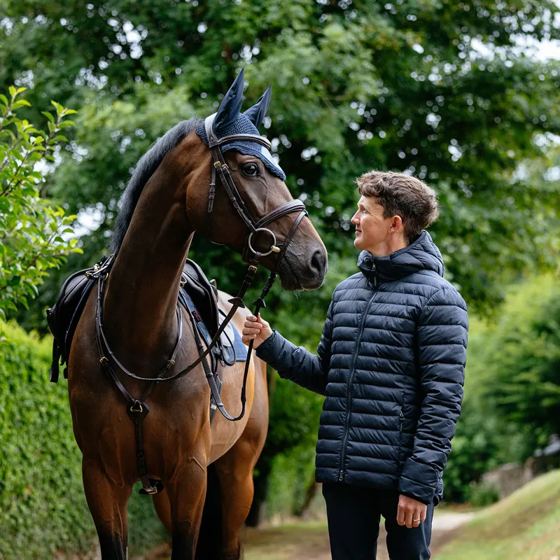 LeMieux Mens Hooded Puffer Jacket - Navy-3