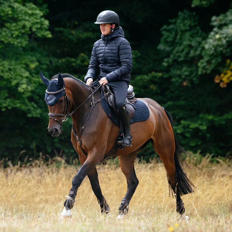 LeMieux Mens Hooded Puffer Jacket - Navy-1