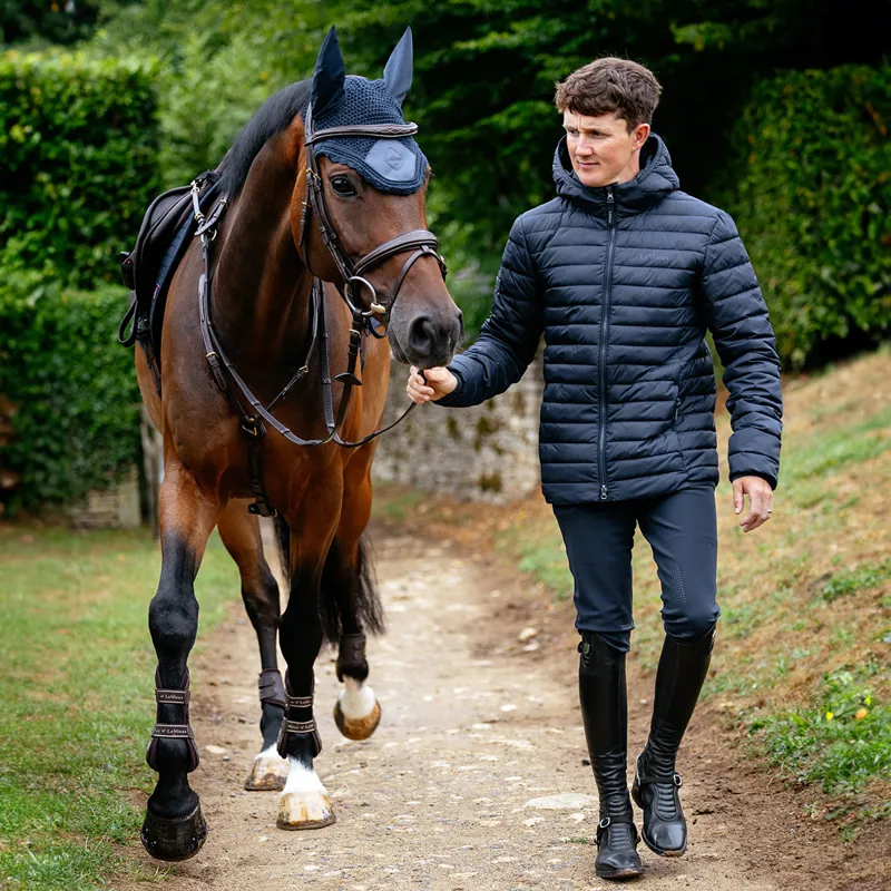 LeMieux Mens Hooded Puffer Jacket - Navy-7