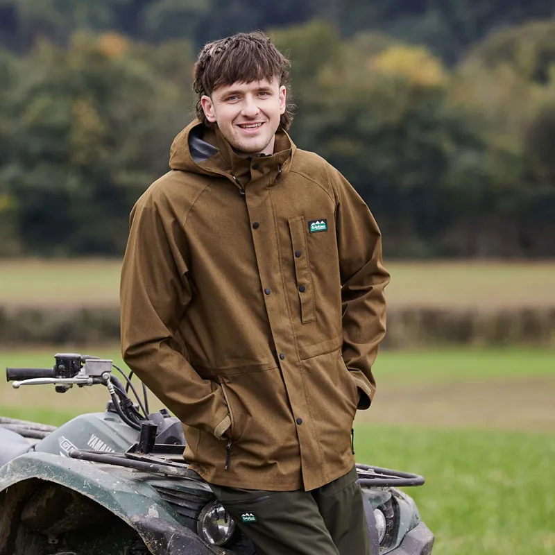 Ridgeline Monsoon Light Mens Waterproof Jacket - Teak-1