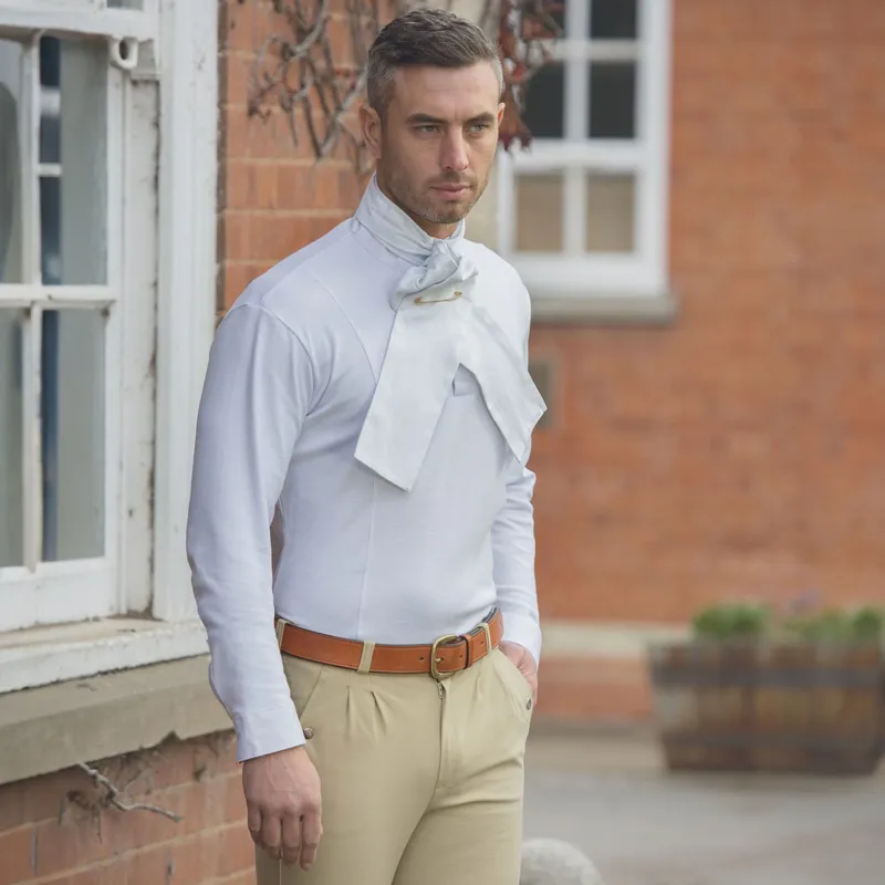 Aubrion Winter Mens Competition Stock Shirt - White-1