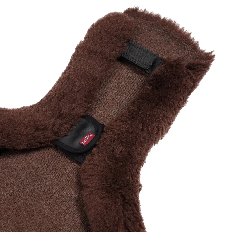 LeMieux Merino+ Anatomic Short Stud Girth Cover - Brown-1