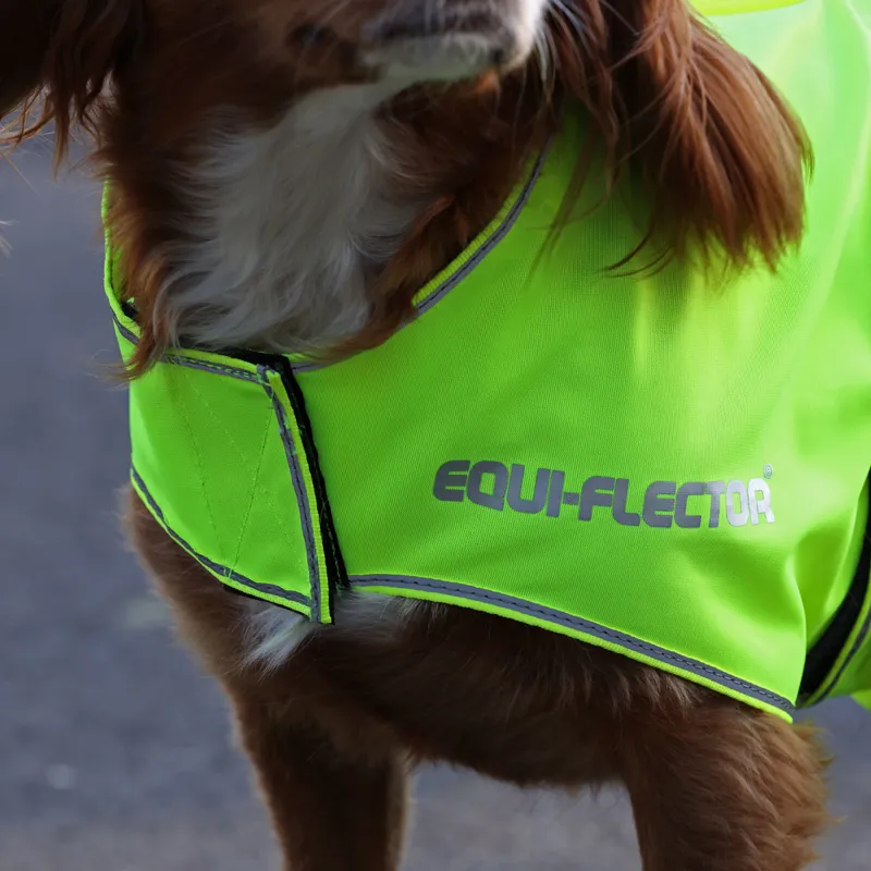 EQUI-FLECTOR Mesh Reflective Dog Coat - Yellow-2