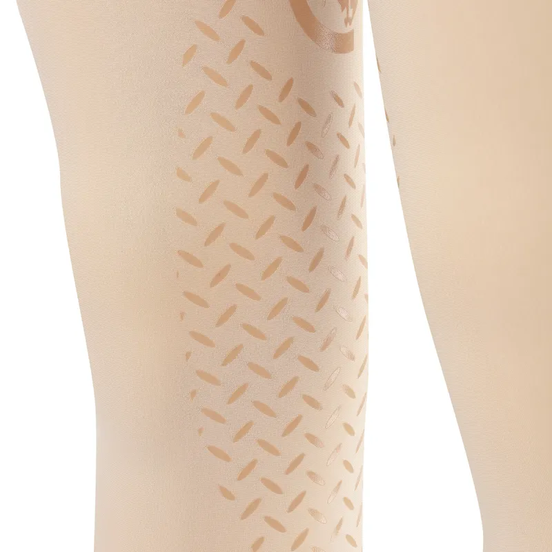Kentucky Mexico Knee Grip Junior Boys Riding Tights - Beige-3