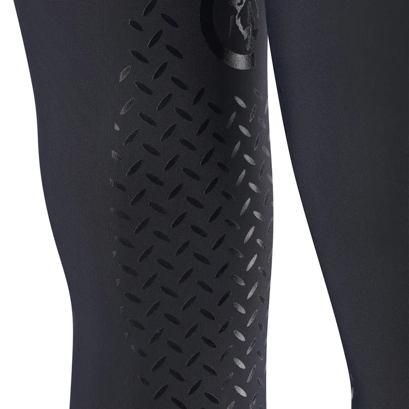 Kentucky Mexico Knee Grip Junior Boys Riding Tights - Navy-3