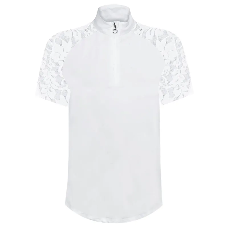 Equetech Mia Junior Girls Show Shirt - White