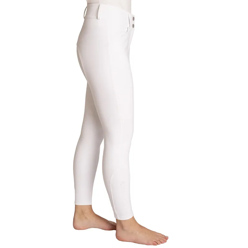 Kentucky Miami Full Grip Ladies Competition Breeches - White-5