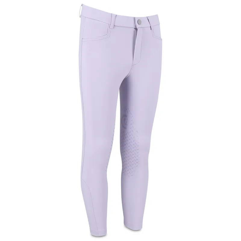 Kentucky Miami Junior Girls Knee Grip Breeches - Light Purple