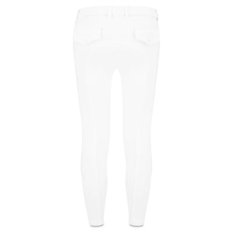 Kentucky Miami Junior Girls Knee Grip Breeches - White-2