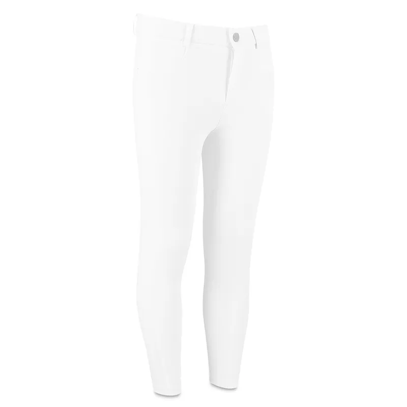 Kentucky Miami Junior Girls Knee Grip Breeches - White