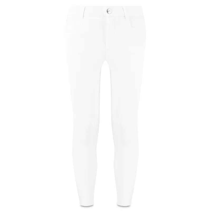 Kentucky Miami Junior Girls Knee Grip Breeches - White-1