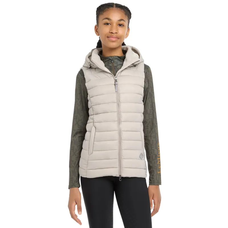 LeMieux Young Rider Milly Junior Puffer Gilet - Ash-1