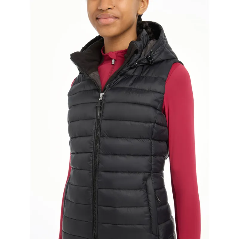 LeMieux Young Rider Milly Junior Puffer Gilet - Black-8