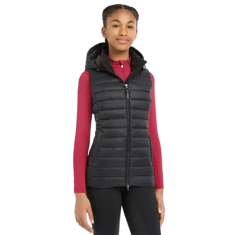 LeMieux Young Rider Milly Junior Puffer Gilet - Black-1