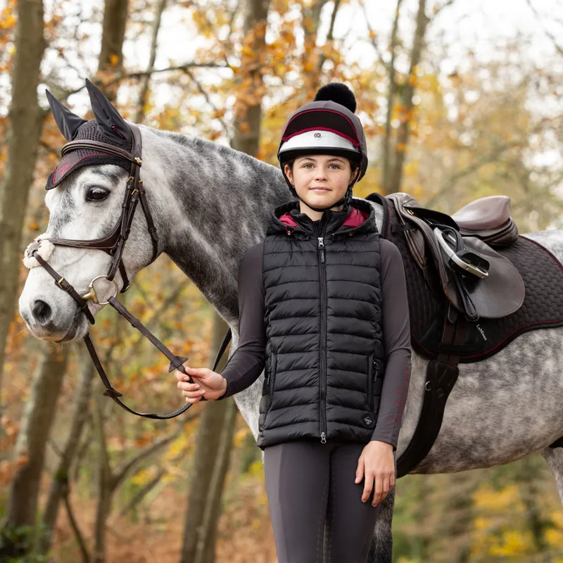 LeMieux Young Rider Milly Junior Puffer Gilet - Black-3