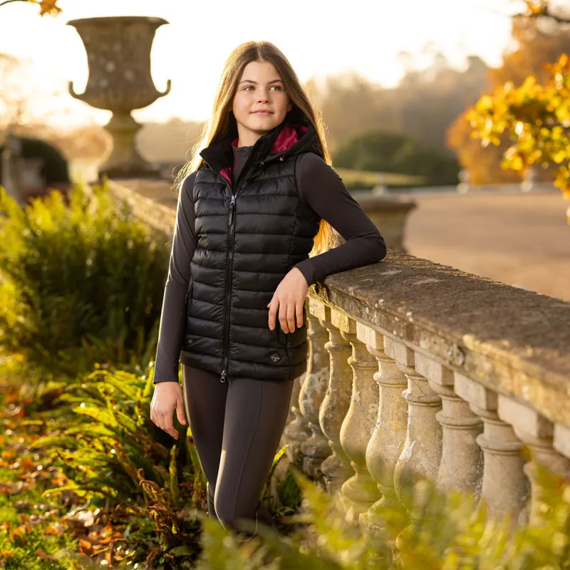 LeMieux Young Rider Milly Junior Puffer Gilet - Black-2