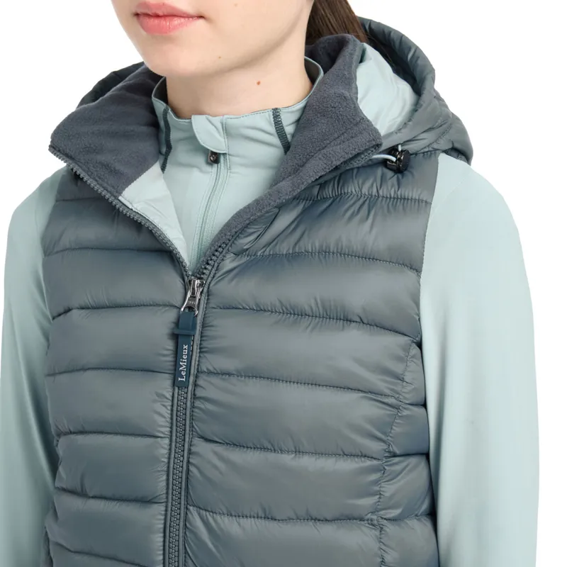 LeMieux Young Rider Milly Junior Puffer Gilet - Petrol-5