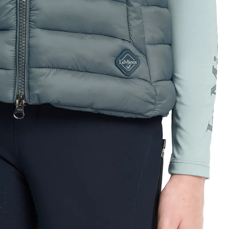 LeMieux Young Rider Milly Junior Puffer Gilet - Petrol-4