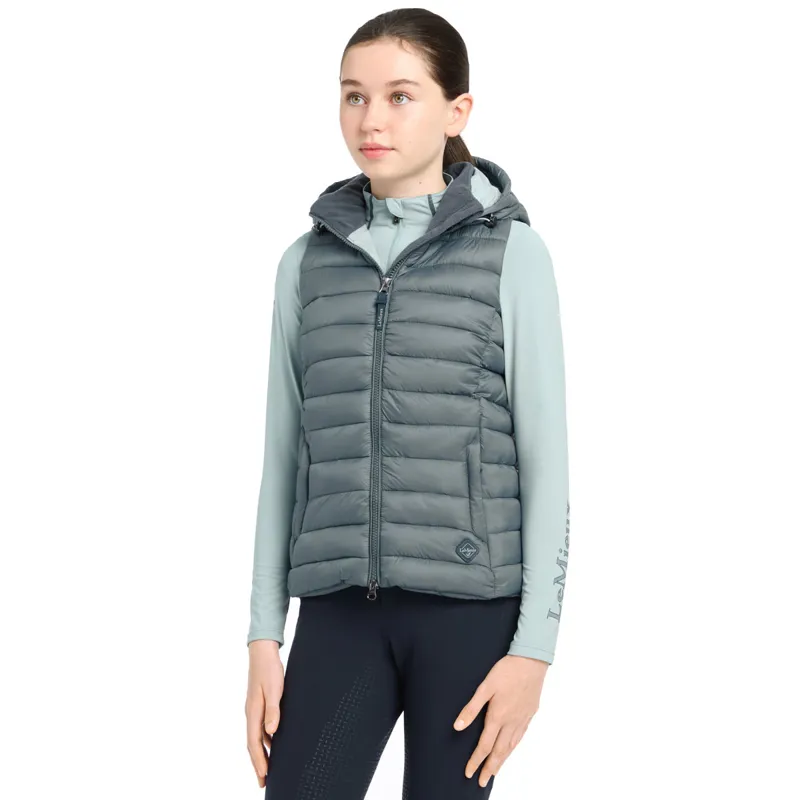 LeMieux Young Rider Milly Junior Puffer Gilet - Petrol-1