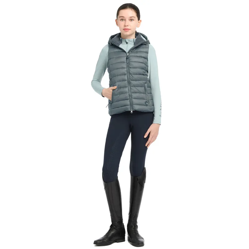 LeMieux Young Rider Milly Junior Puffer Gilet - Petrol-3